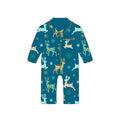 Festive Animal Print Reindeers Baby Sleepsuit Pyjamas