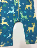 Festive Animal Print Reindeers Baby Sleepsuit Pyjamas