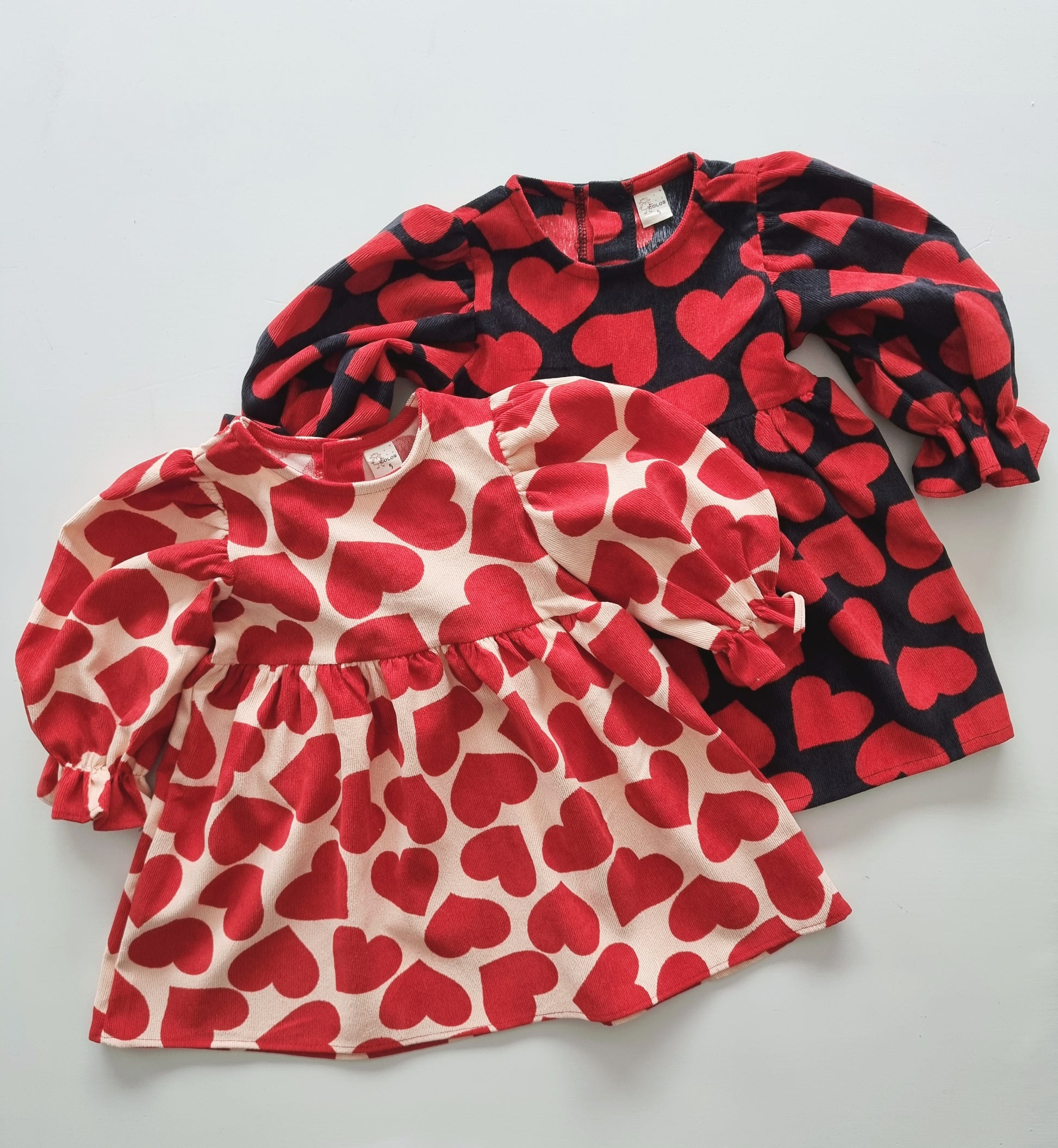 heart print dress