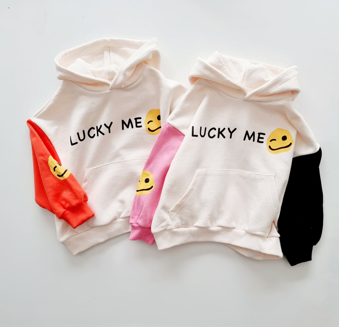 LUCKY ME Hoodie for Kids | Hooded Jumper in Vibrant Colors